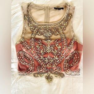 City Triangles rhinestone top size 9